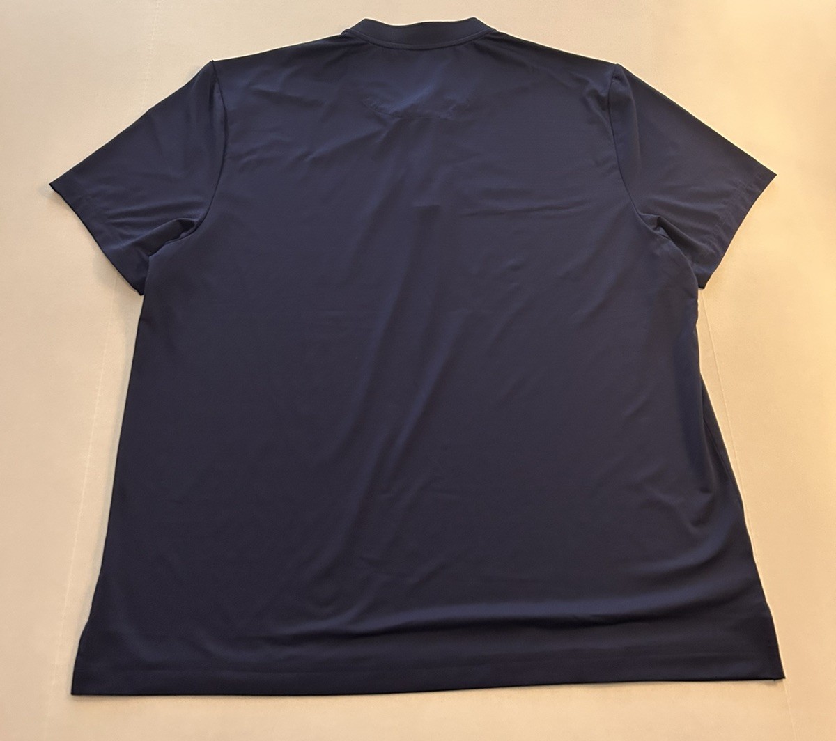 Grand Slam Performance Men's Henley Navy Blue Tennis Shirt Large Short Sleeve gallery