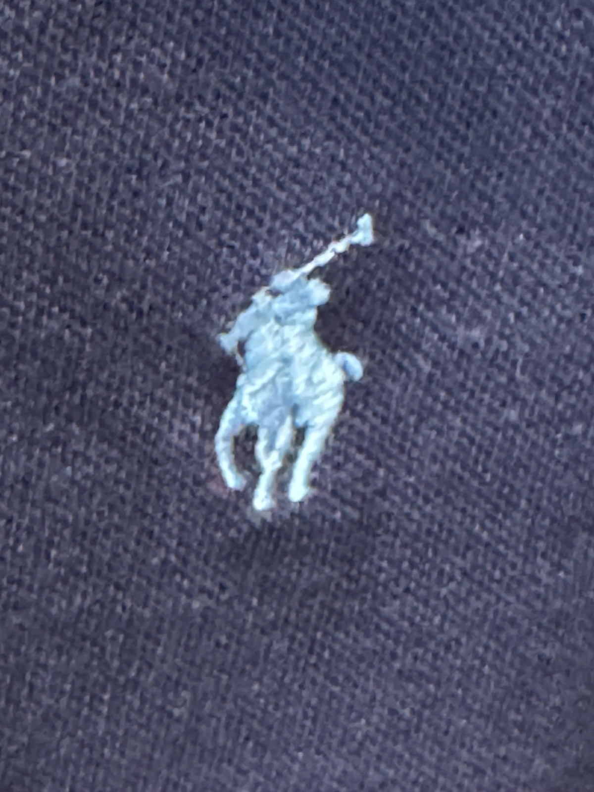 Polo Ralph Lauren Navy Blue POLO SHIRT Large L Classic Fit gallery