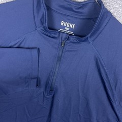 Rhone Session 1/4 Zip Pullover Mens XXL Blue Performance Long Sleeve Sweatshirt
