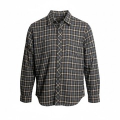 Gravel Gear Brown Lge Plaid Flannel Shirt Long Sleeve Menswear Hiking Quick Dry