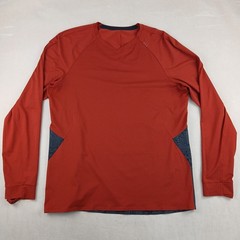Lululemon Lost In The Hustle Medium Mens Shirt Jersey V Neck Long Sleeve 22×29