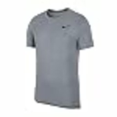Nike Breath Top Short Sleeve Hyper Dry Shirt Dark Grey Heather/Black Size Medium