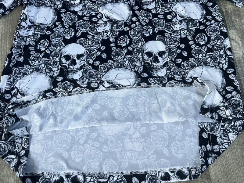 CHASE 54 MENS COOL TECH POLO PERFORMANCE SKULL STYLE BLACK&WHITE SIZE MEDIUM NWT gallery