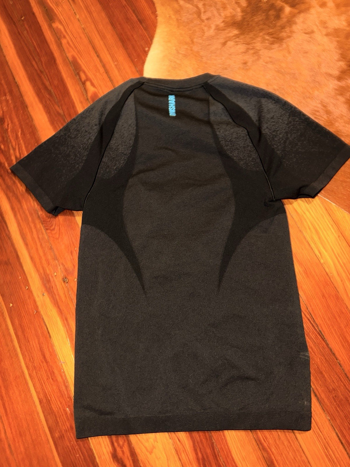 Gymshark Black Shadow Seamless Compression Tee Shirt Size Small gallery