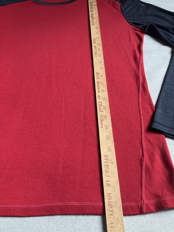 Smartwool Thermal Merino Base Layer 250 Colorblock Crew Shirt Mens XL Red Black gallery