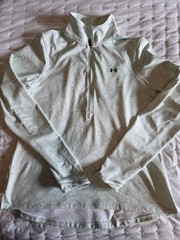 Under Armour ColdGear Fitted 1/2 Zip Pullover Long Sleeve Athletic Shirt, Mint G