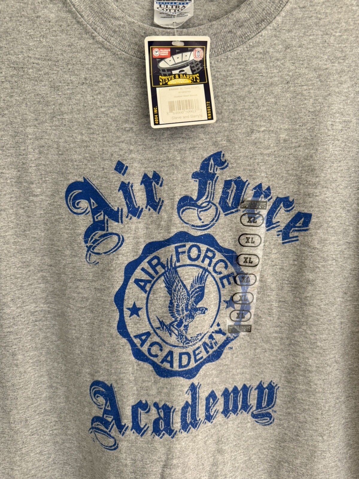 OFFICIAL AIR FORCE ACADEMY LICENSED TSHIRT NEW WITH TAGS STEVE & BARRYS gallery