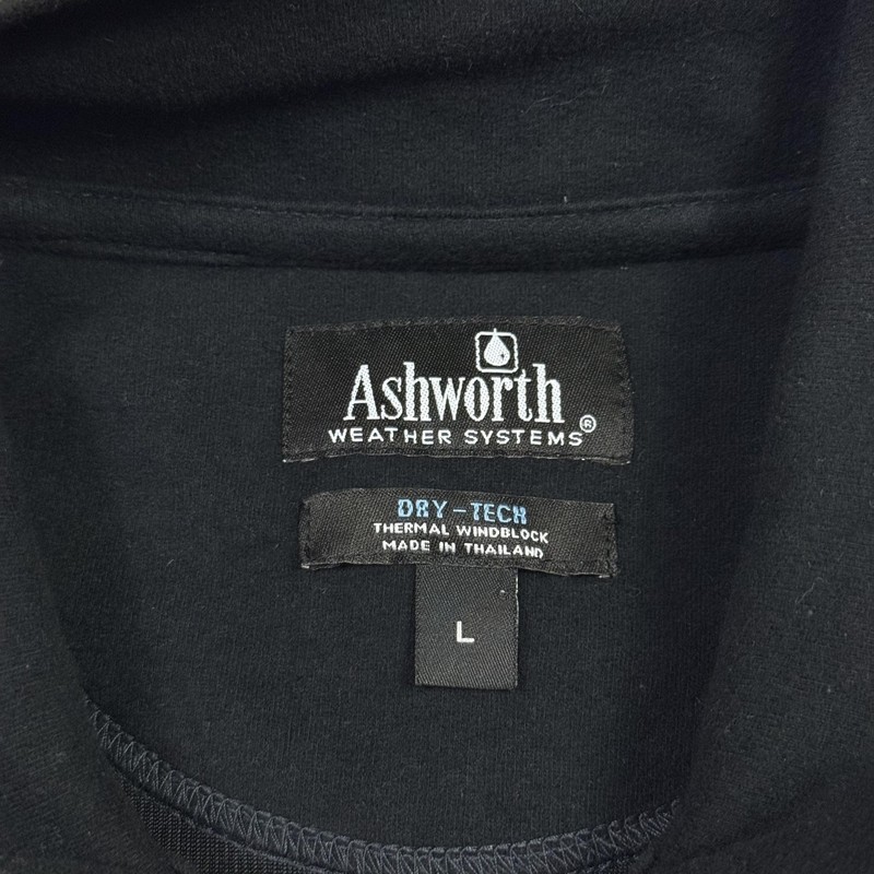 Ashworth Pullover Mens Large Black Yellow Dry Tech Thermal Windblock Golf gallery