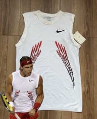 NWT:Rafael Nadal Nike 2008 US Open size:M (JPN L) Sleeveless Shirt RAFA