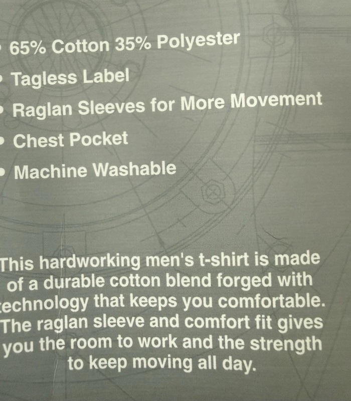Rugged Elements Mens 2 Pack Black and Dark Denim Cotton T-Shirts Size S gallery
