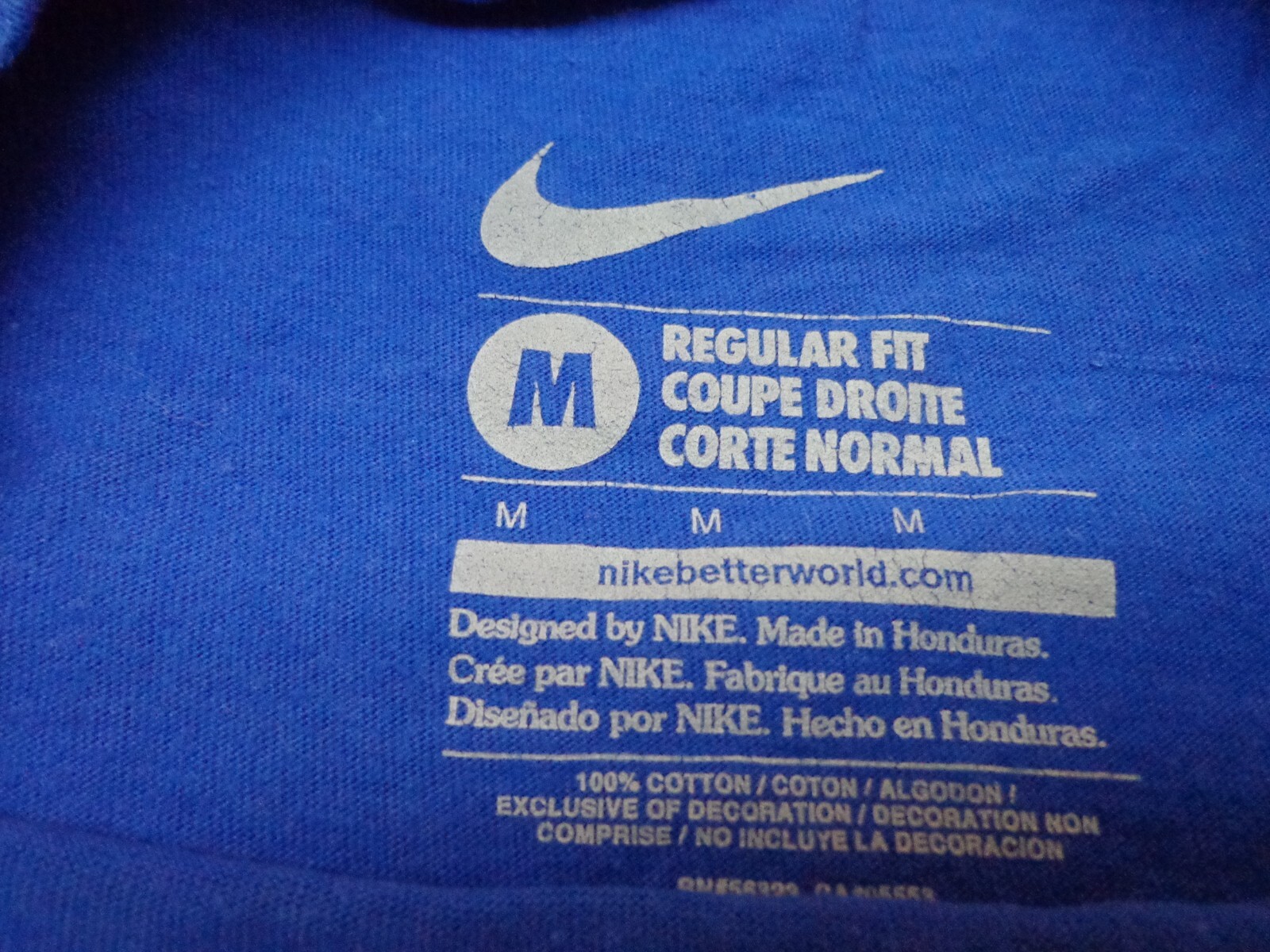 Nike T-Shirt Elevate The Game Blue Basketball Graphic Size Medium Regular Fi gallery