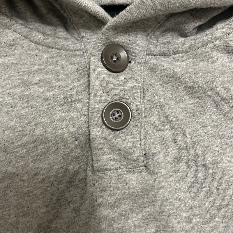 Under Armour Gray Quarter Button Pullover Hooded Shirt - Size 2XL gallery