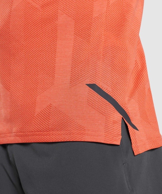 Gymshark Apex T-Shirt Slim Fit Firefly Orange Men’s XS gallery