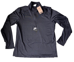 NiIKE SPORTSWEAR AIR MAX 1/3 Zip BLACK LONG SLEEVE SHIRT MEN’S SIZE: LARGE