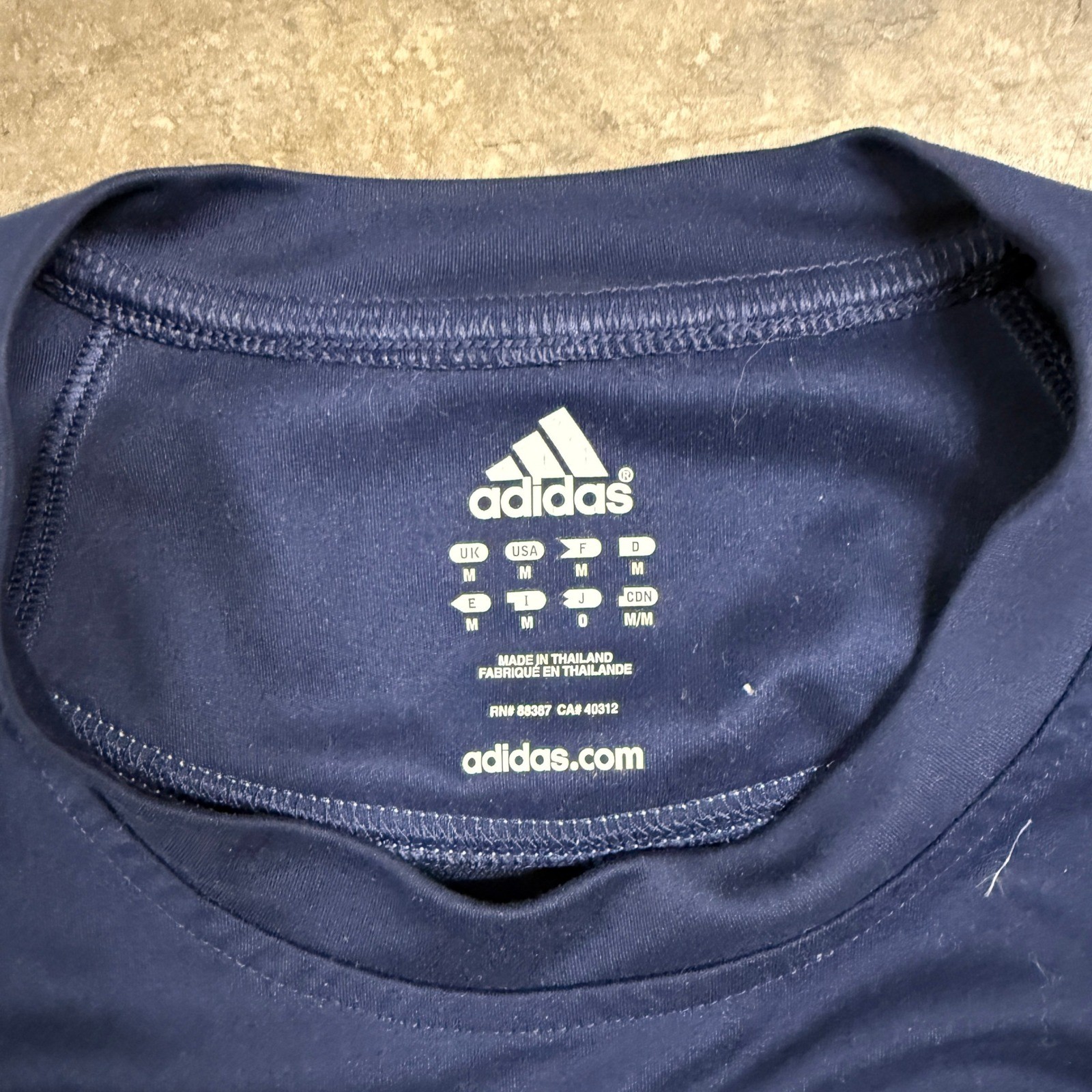 Adidas Formotion ClimaCool Mens Navy Blue White Training T-Shirt Size Medium gallery