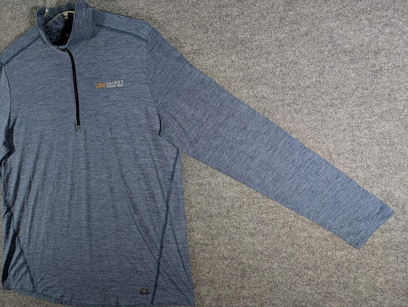 Ogio Endurance 1/4 Zip Performance Heather Blue Golf Pullover Men's XXL gallery