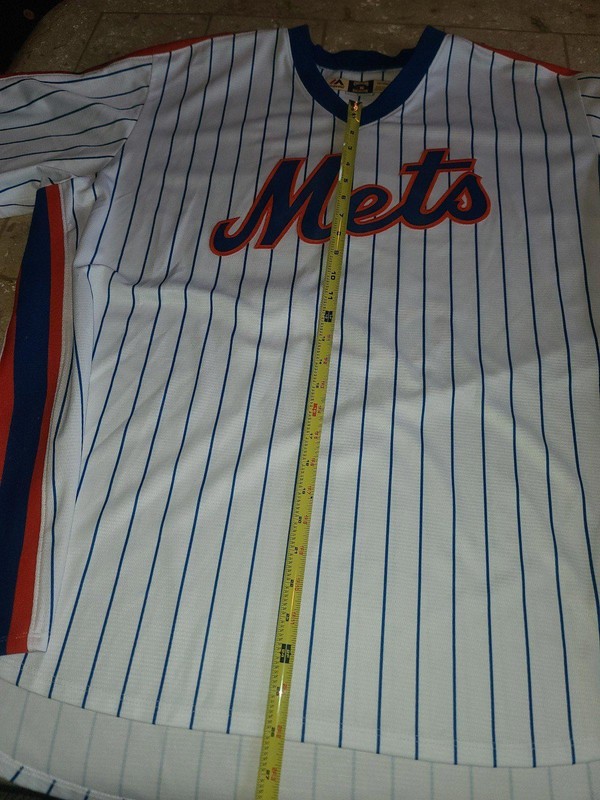 MAJESTIC COOL BASE 2XL XXL 3XL MIKE PIAZZA PINSTRIPE 1986 NEW YORK METS JERSEY gallery