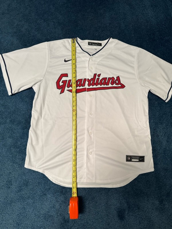 Nike Cleveland Guardians Baseball Jersey Mens Size Extra Large XL White Home New gallery