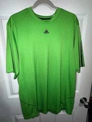 Adidas Lime Green and Black XL Men’s Short Sleeve Shirt (8)