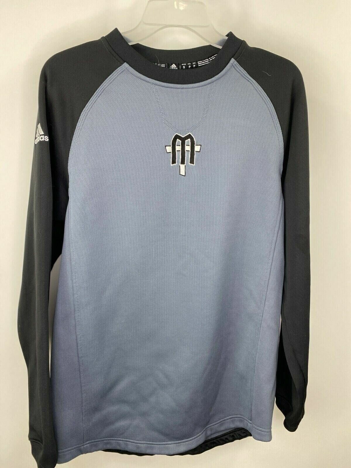 Adidas Men’s Size Small Climawarm Logo Gray Black Long Sleeve Sweater gallery