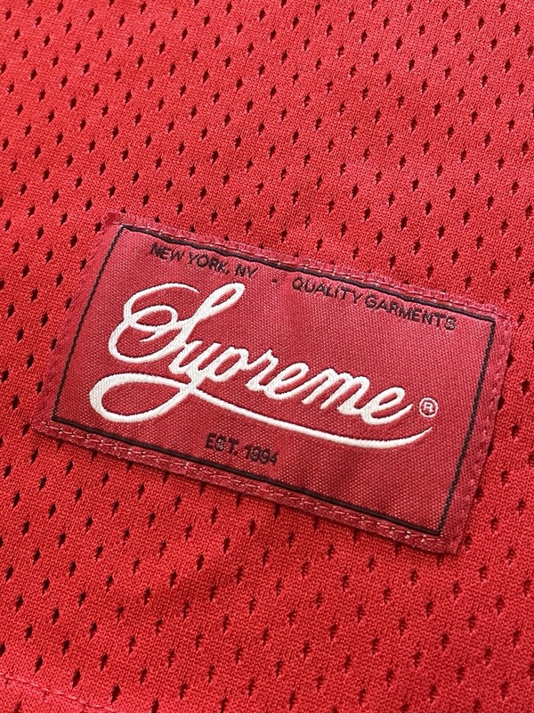 SUPREME Red M Bolt Basketball Jersey SS18 Y2k Streetwear 15 gallery