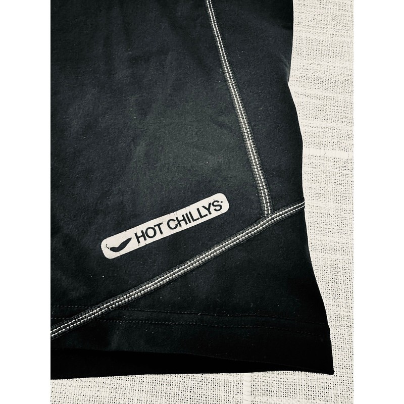 Hot Chillys Men L Black Micro-Elite Chamois 1/4 Zip Thermal Base Layer HC983 gallery