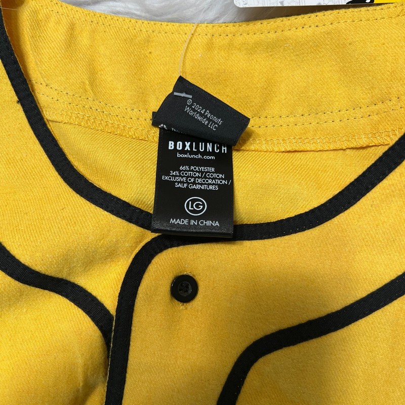 PEANUTS CHARLIE BROWN BASEBALL JERSEY SHIRT gallery