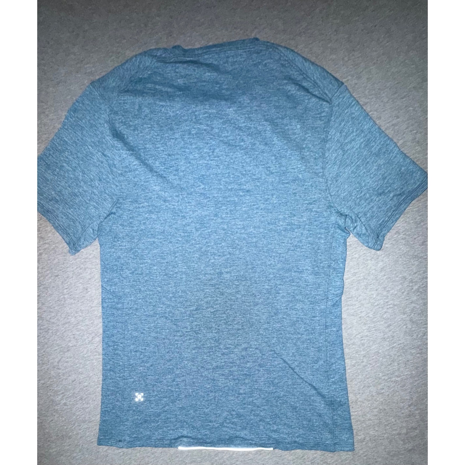Lululemon Men Drysense Mesh Shirt Blue Heather Size XS Reflector Stripe gallery