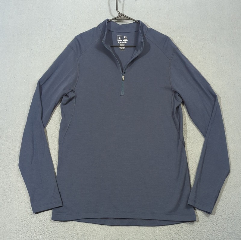 Triple Aught Design 1/4 Zip Pullover Mens XL Navy Merino Wool Performance T00561 gallery