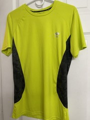 LOTTO Italian Sport Design Men’s Shirt Size M Medium Yellow Black Tennis Sports