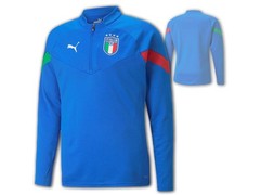 Italy Training Top Blue Puma FIGC Player 1/4 Zip Top Shirt Azzurri M L XL XXL