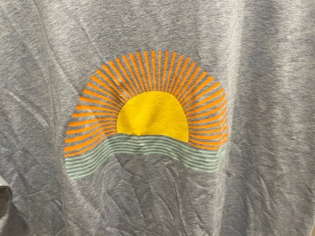 Tasc Performance Mens Large Bamboo Blend Sun Graphic Athletic T Shirt Light Blue gallery
