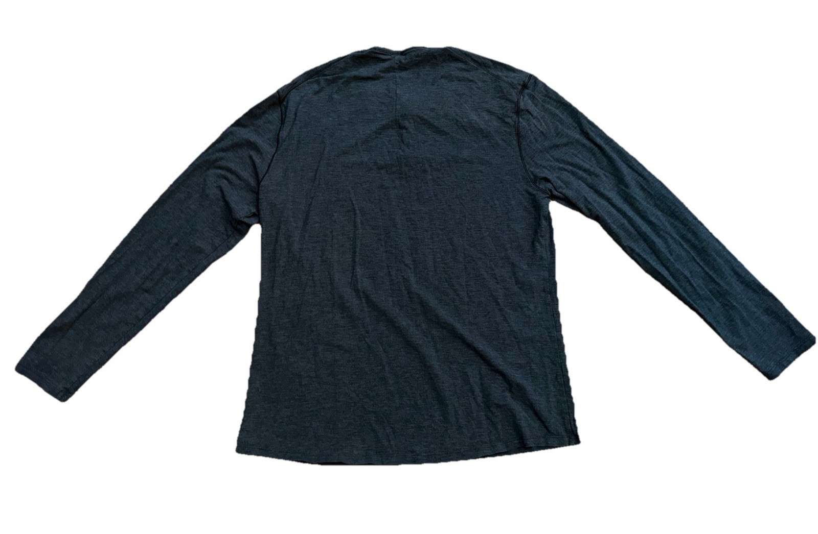 Lululemon Men’s Henley Size M Long Sleeve 3 Button Casual Shirt Gray gallery