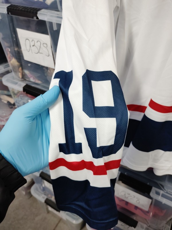 Champion Jersey Shirt Size 44 Long sleeve Polyester Hockey Ligntly Worn A23 gallery