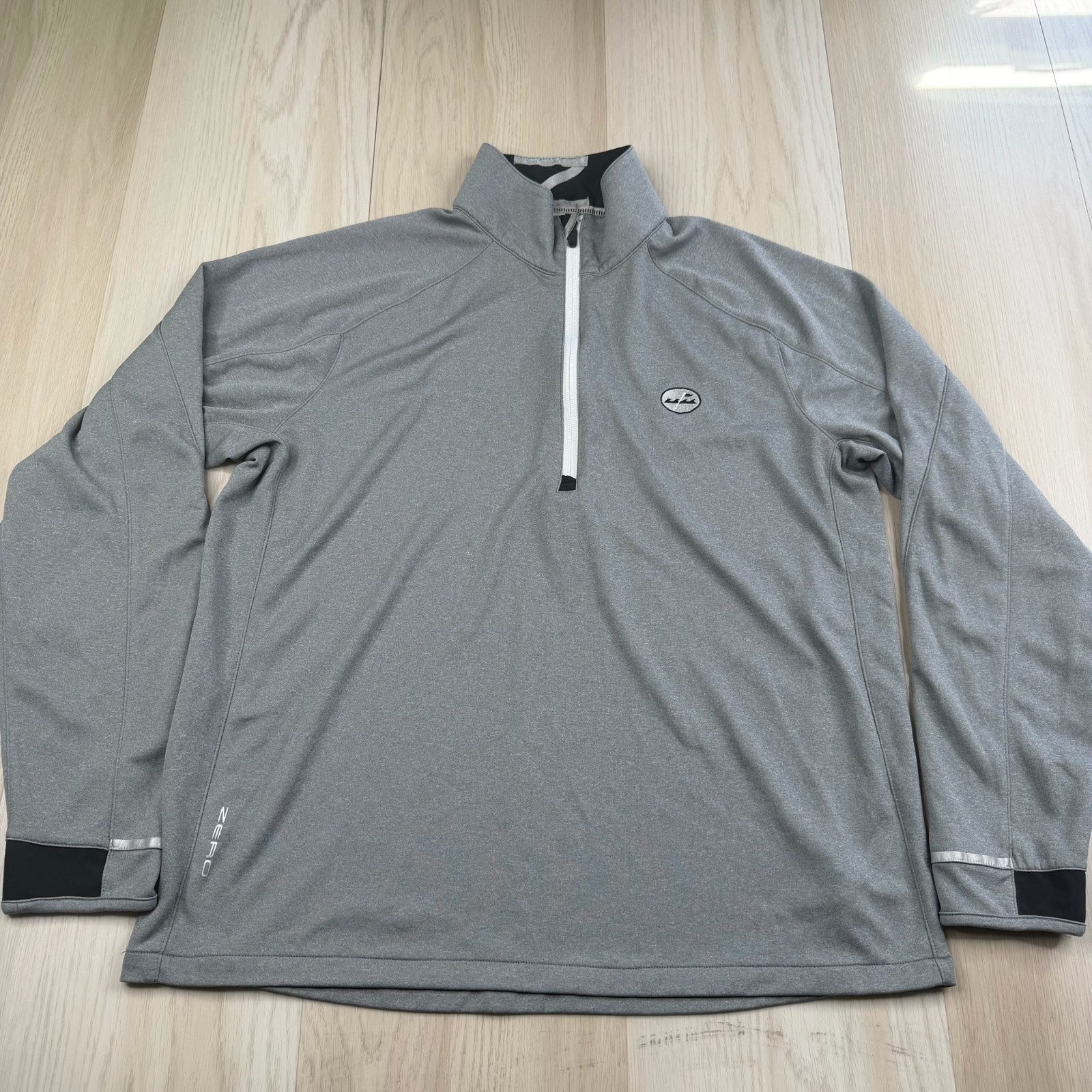 Zero Restriction Mens Gray 1/4 Zip Golf Performance Pullover Shirt Size L gallery