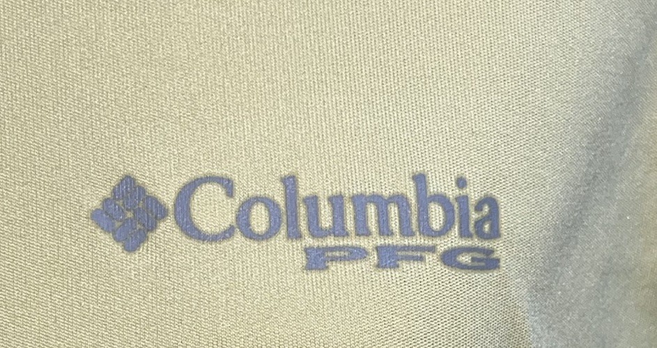 Columbia PFG Shirt Men's M Yellow Omni Shade Long Sleeve Polyester Fishing gallery