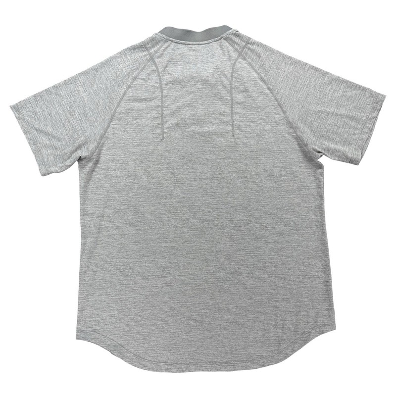 Legends Mens Enzo Blade Polo Athletic Performance Gym Curved Hem Size XL Gray gallery