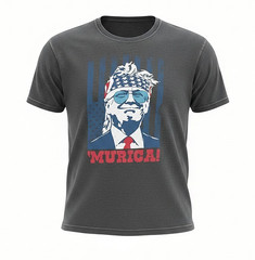 Trump American Pride Graphic T-Shirt Size Large