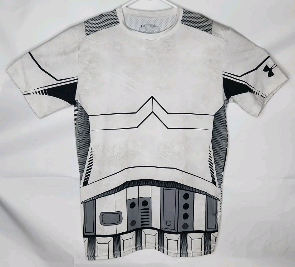 Under Armour Star Wars Stormtroopers Compression T-Shirt Gym Workout White