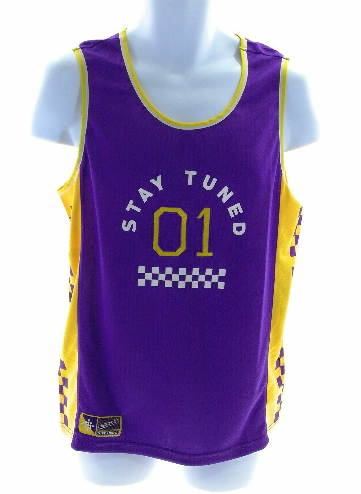 Brooklyn Cloth Mens Purple and Yellow Basketball Jersey Tank Casual Sleeveless gallery