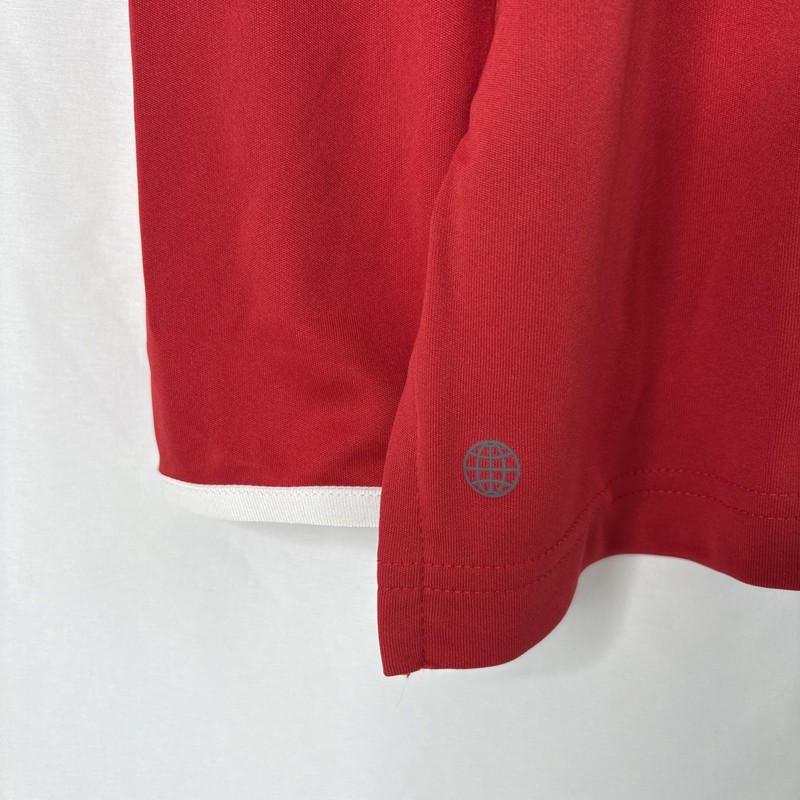 Adidas Men’s L Icon Pulse Shooter Warm Up Red Pullover Hooded Active Shirt NEW gallery