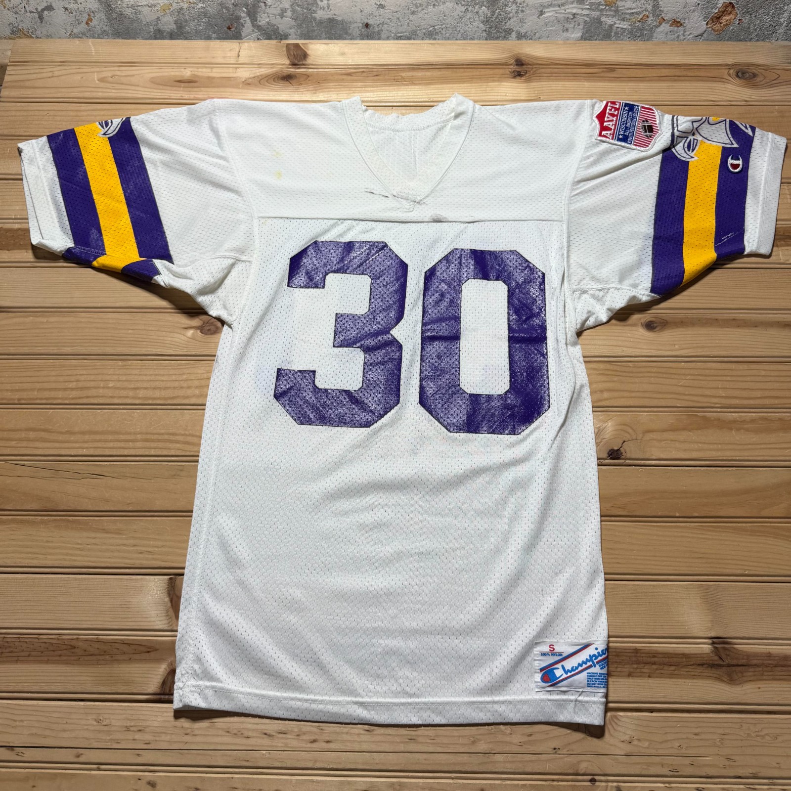Vintage 90s AAYFL Wisconsin All-American Youth Football League #30 Jersey Small gallery