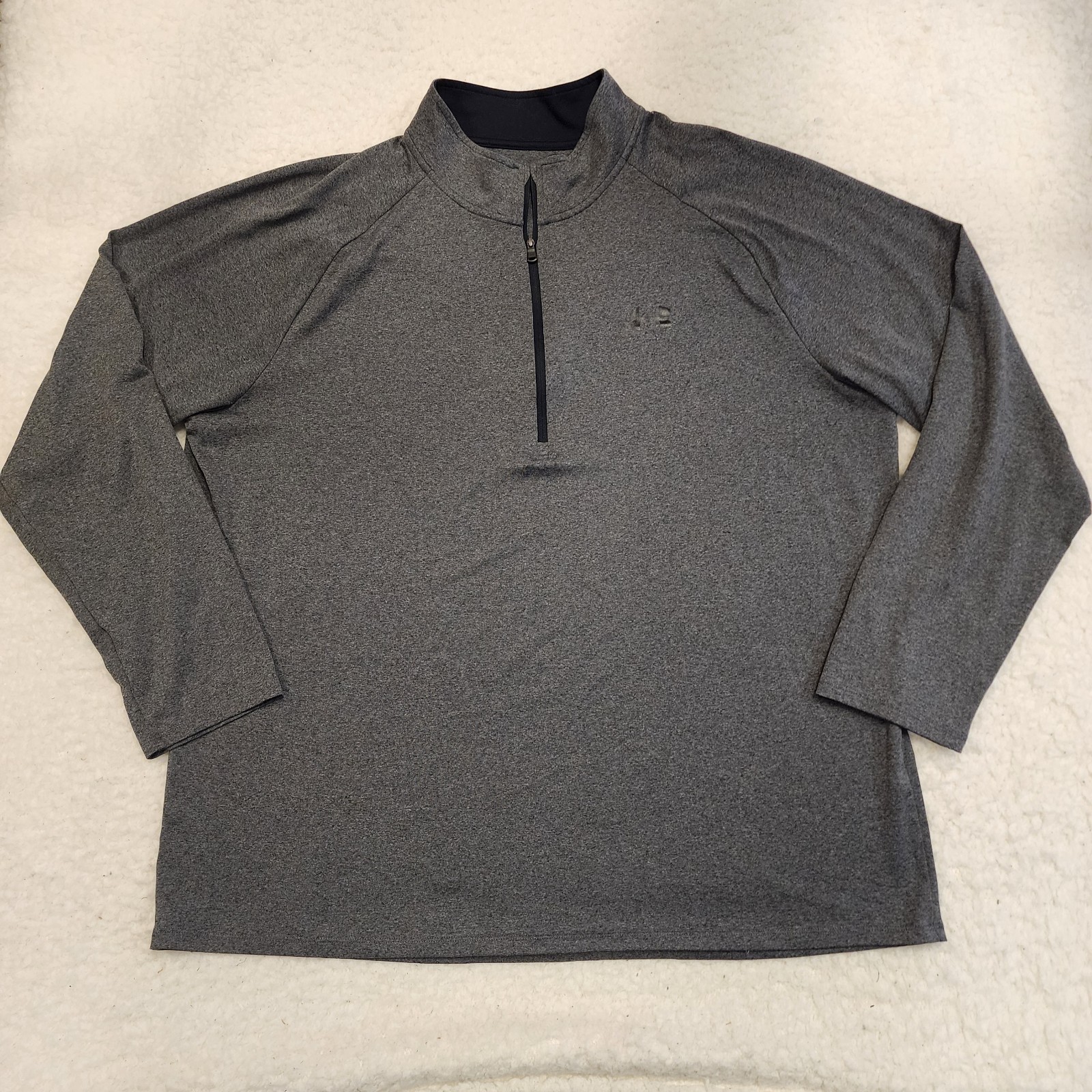 Under Armour Loose Quarter Zip Pullover Mens 2XL Gray Sports Athleisure Dad gallery