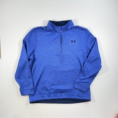 Under Armour Golf Quarter Zip XL Mens Navy Fleece Loose Coldgear Outdoor
