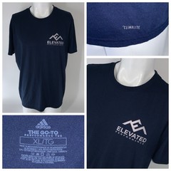 Adidas The Go-To Performance Tee Men XL Navy Blue Elevated Performance YGI P5-42