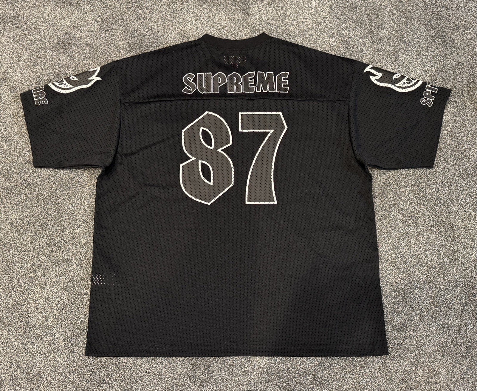 Supreme Spitfire Football Jersey Men’s Black XL V-Neck SS26KN60 gallery