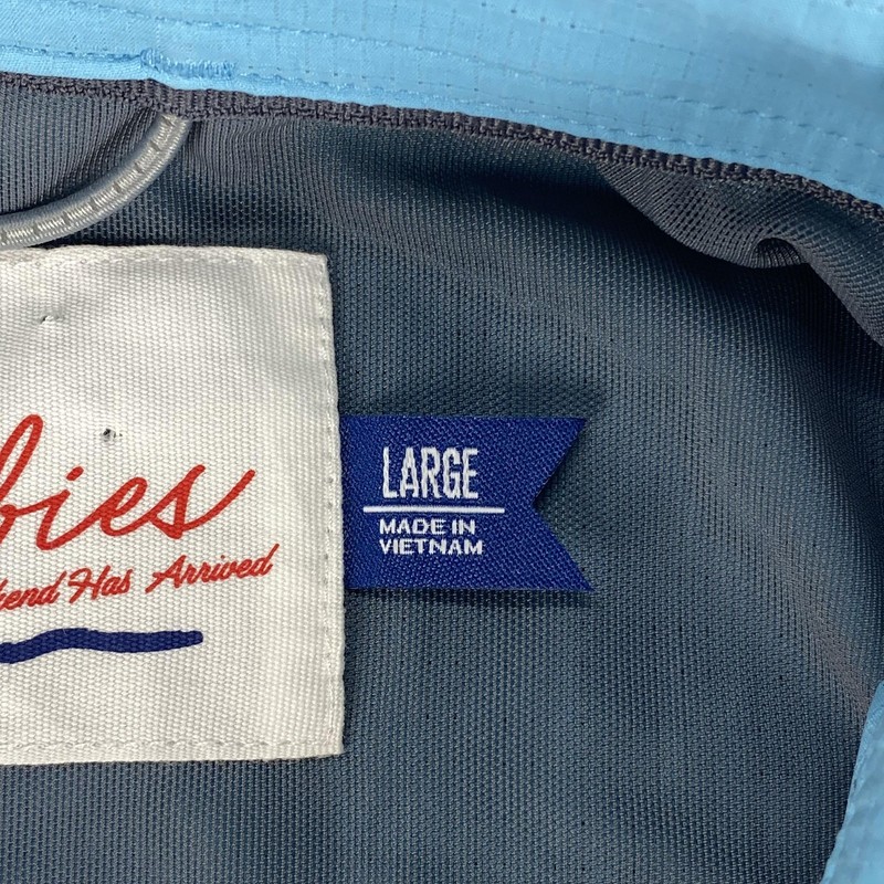 Chubbies Shirt Mens Large Blue Weekend Sport Fishing Long Sleeve Vented Stretch gallery