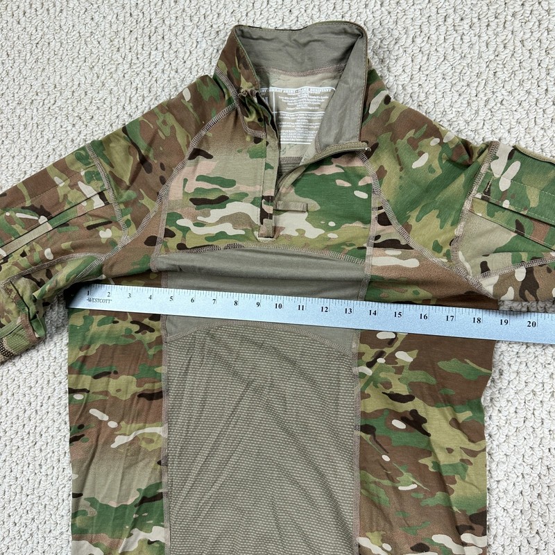 Army Combat Shirt Men M Flame Resistant Operational Camo 1/4 Zip FR Pullover USA gallery