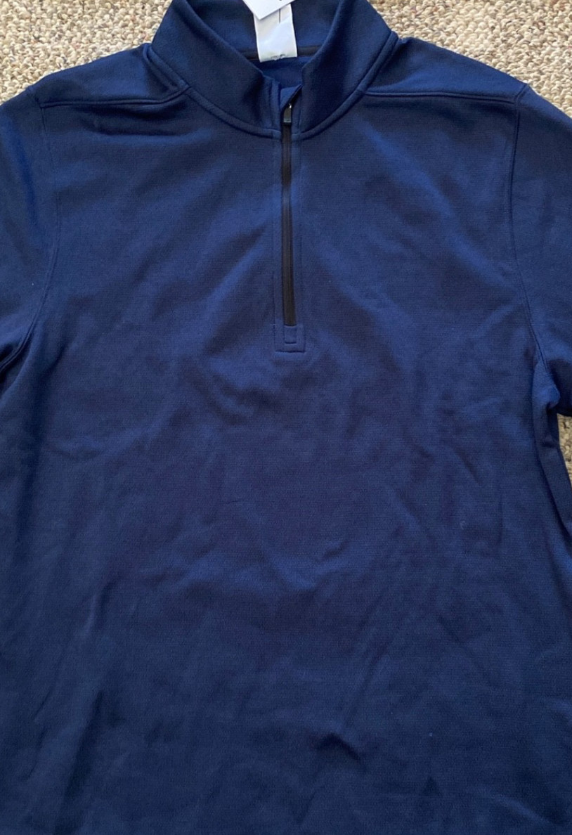 Nike Golf Top Shirt 1/4 Zip Victory Pullover DN1947 Therma-fit Navy $80 Men's M gallery