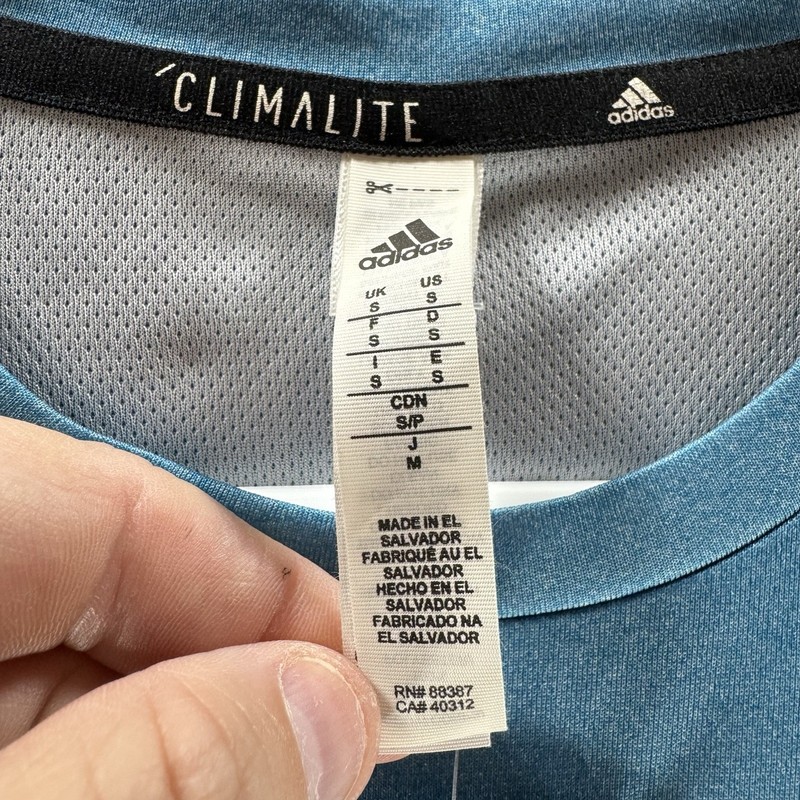 Adidas Shirt Mens Small Blue Climalite Tech Tee New With Tags Short Sleeve Adult gallery
